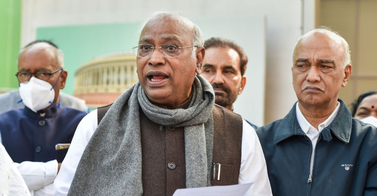 Congress leader Mallikarjun Kharge. File Photo: PTI